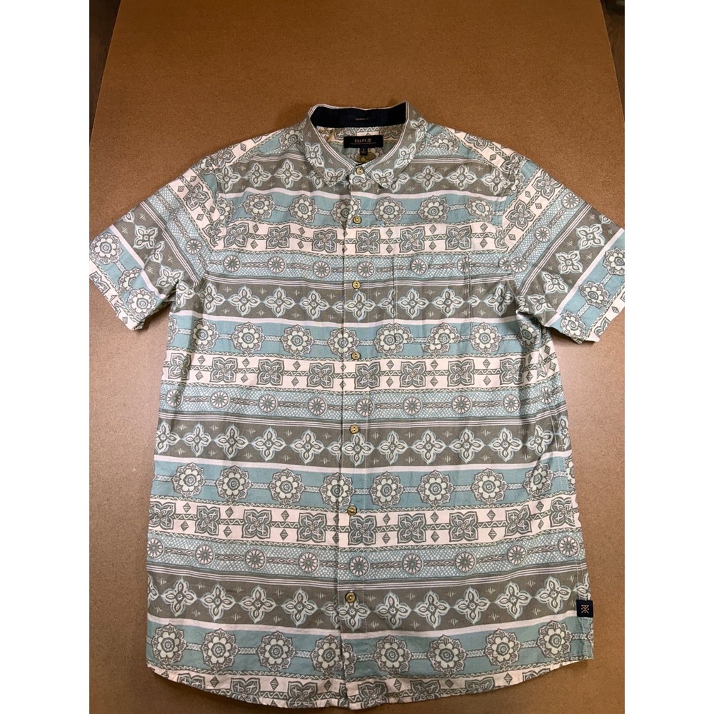 Roark The Artifacts Of Adventure Darna Short Sleeve Button Up Shirt Men's Large - Picture 1 of 14